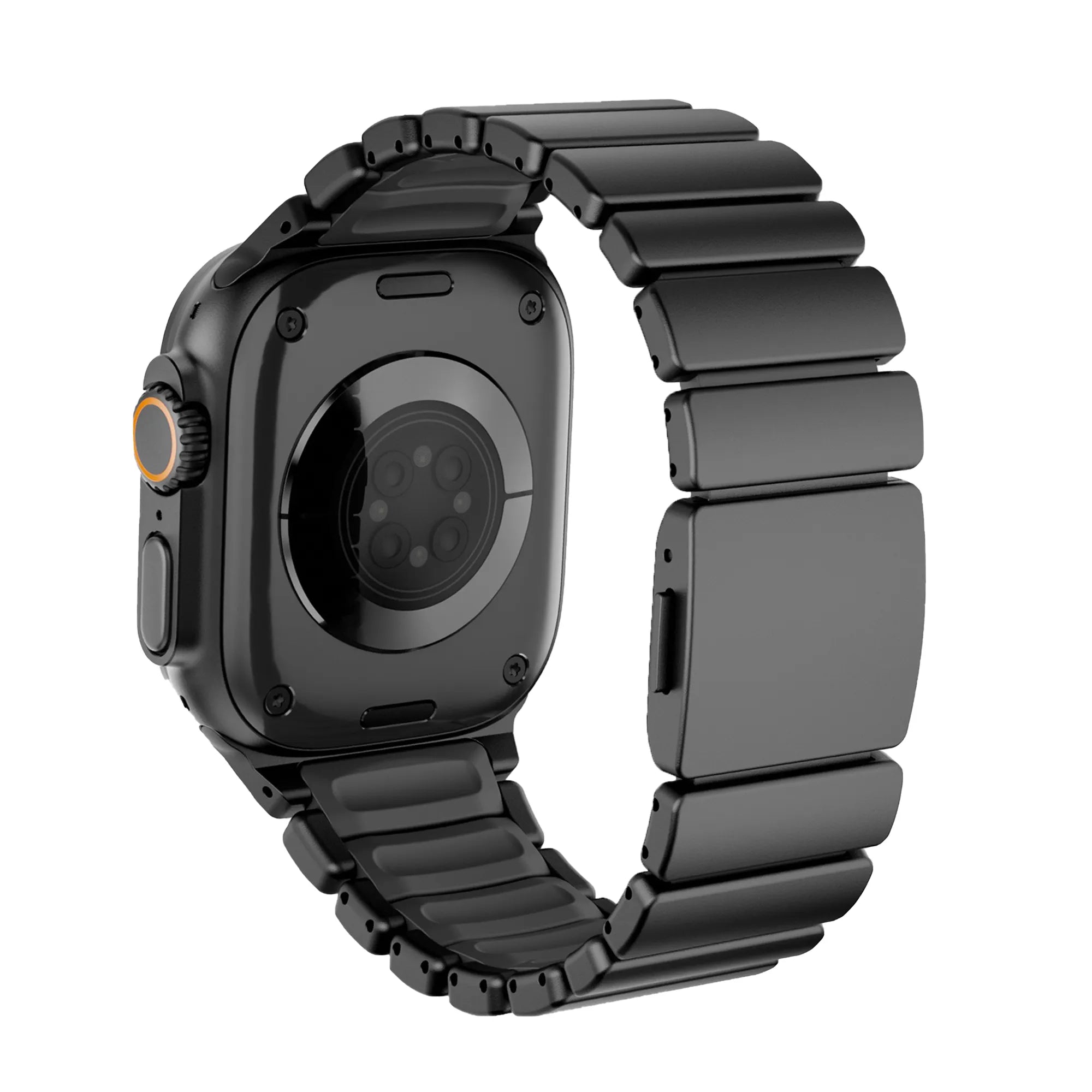 Bandz Apple Watch Titanarmband 'Hybrid' (Schwarz)