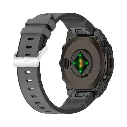 Garmin Forerunner 965 Leather Hybrid Strap (Grey)