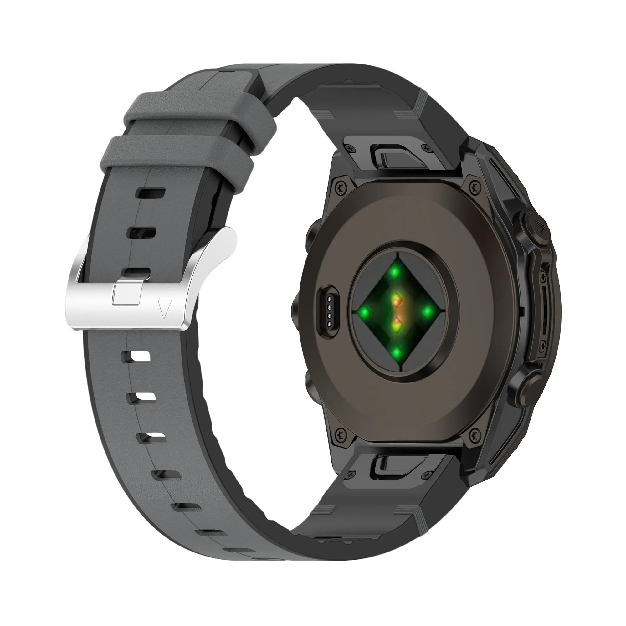 Bracelet cuir hybride Garmin Descent G2 (gris)