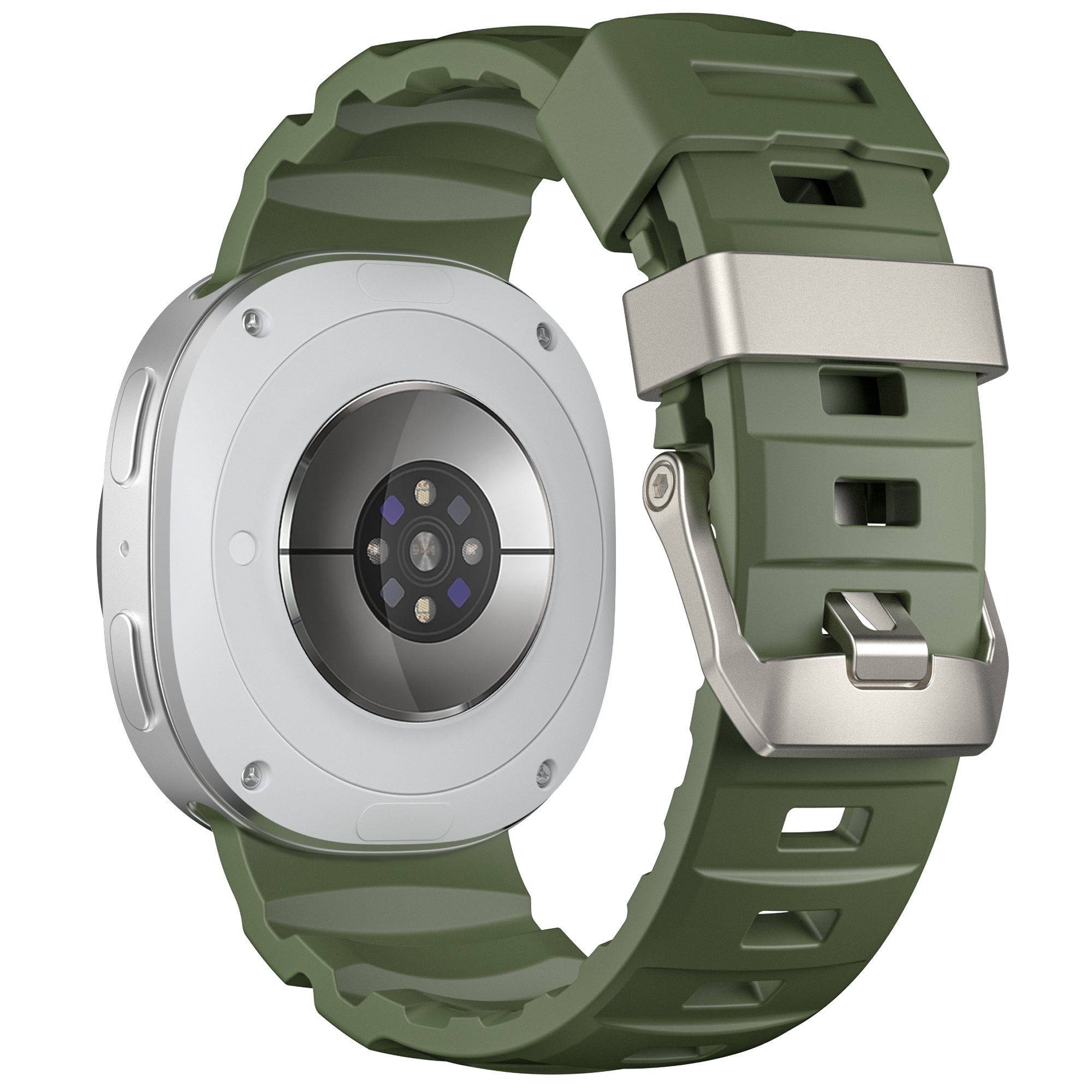 Bracelet silicone Extreme Samsung Galaxy Watch 8 Classic (vert militaire)