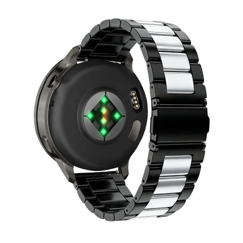 Bandz Garmin Forerunner 570 - 47mm Steel Strap 'Classic' (Black/Silver)