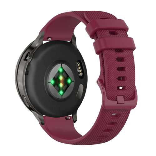 Bandz Bracelet silicone 'Premium' Garmin Forerunner 55 (rouge vin)