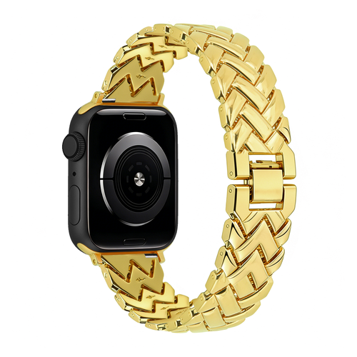 Bandz Apple Watch metalen band 'V-type' (goud)