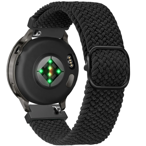 Bandz Correa trenzada ajustable Garmin Venu 2s (negro)