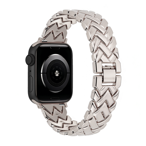 Bandz Apple Watch metalen band 'V-type' (sterrenlicht)