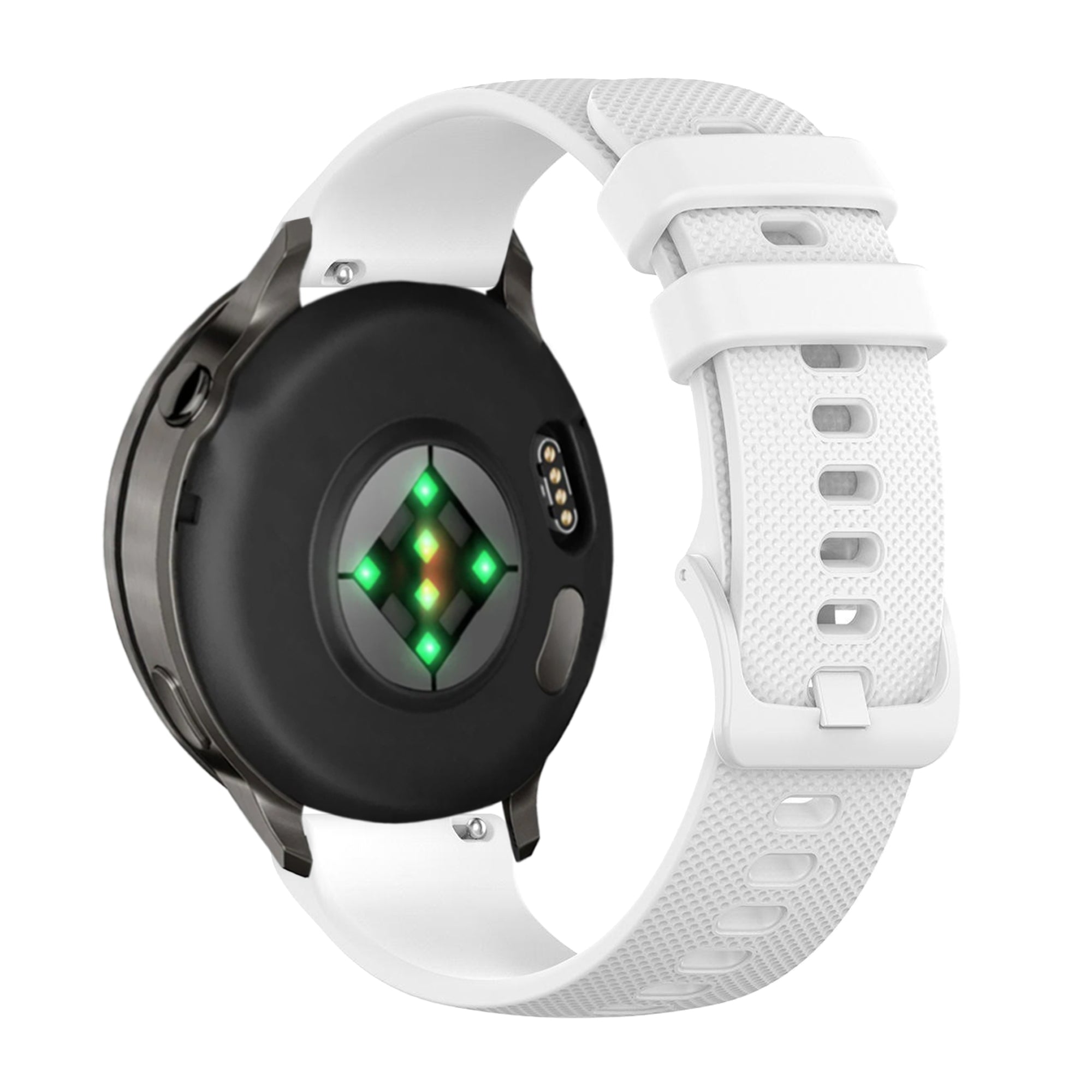 Bandz Garmin Forerunner 265 siliconen band 'Premium' (wit)