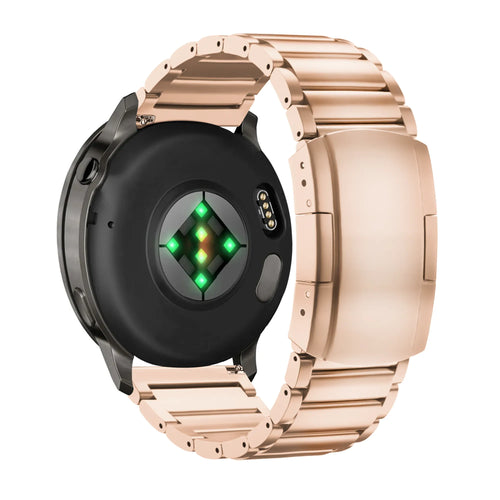 Bandz Correa titanio con eslabones Garmin Forerunner 570 - 42mm (oro rosado)