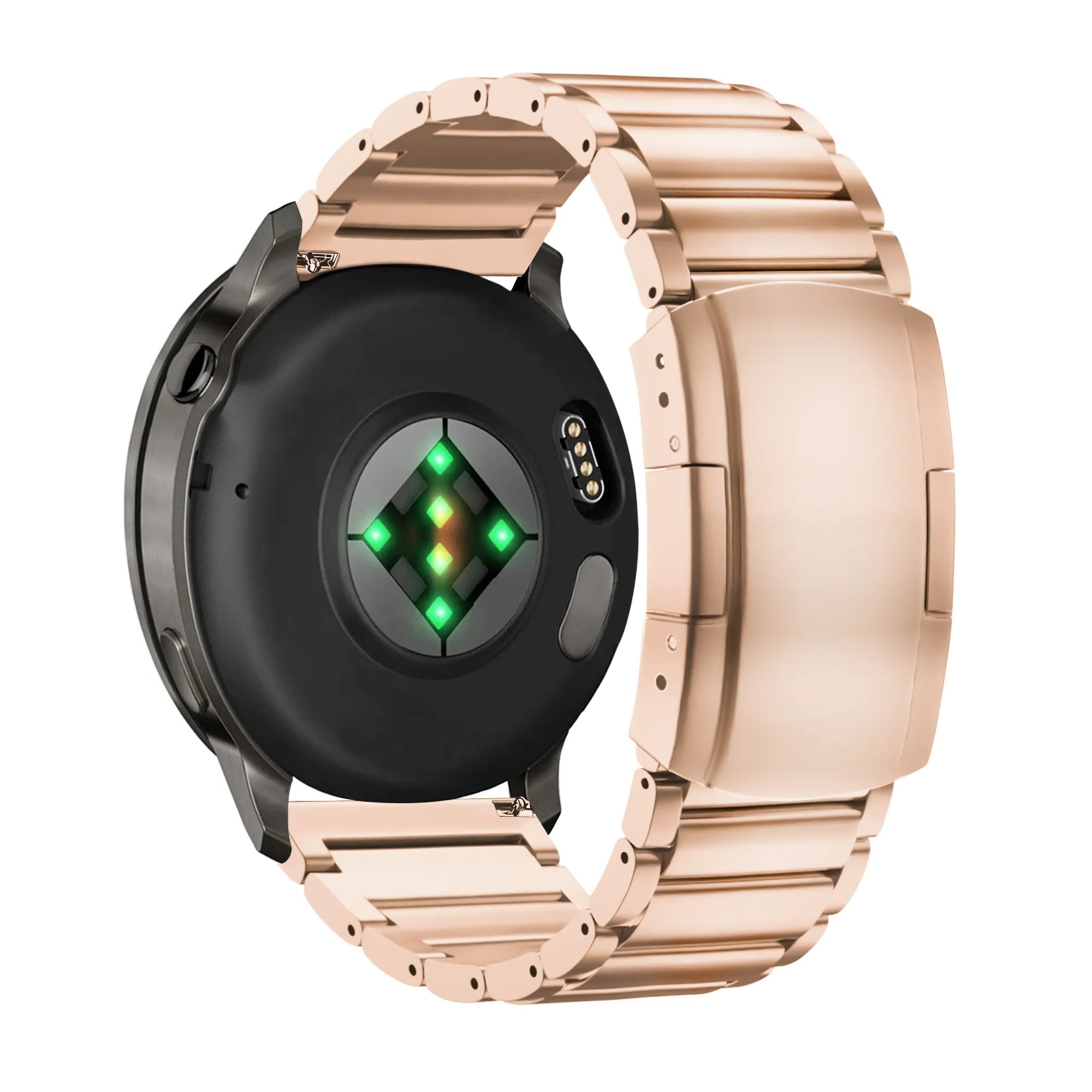 Bandz Correa titanio con eslabones Garmin Forerunner 570 - 42mm (oro rosado)