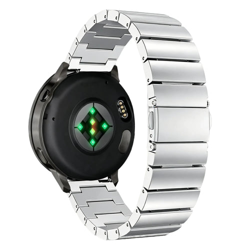 Bandz Garmin Forerunner 55 Steel Strap 'One Bead' (Silver)