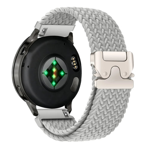 Bandz Garmin Venu 4 - 45mm Braided Strap 'Parachute' (Light Grey)