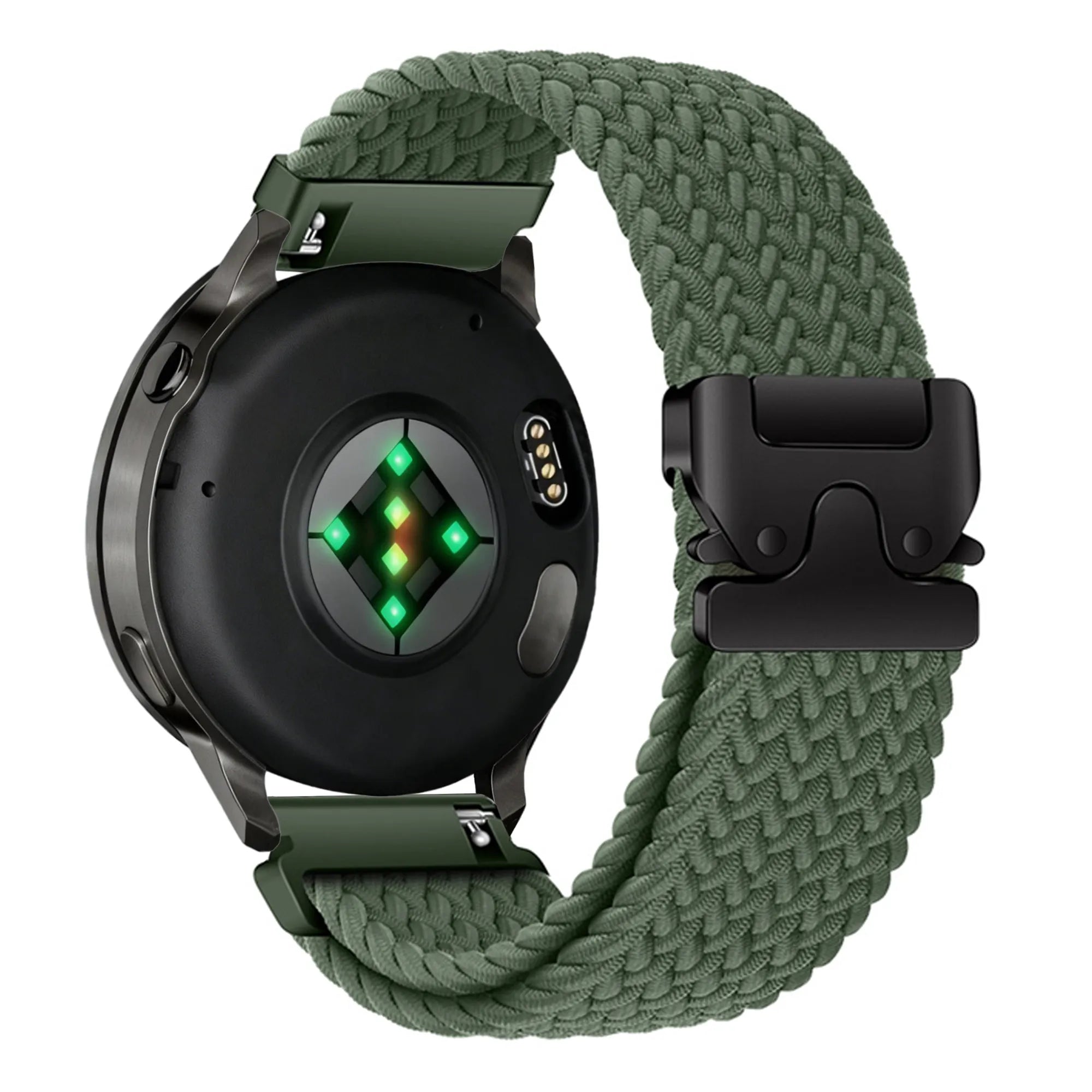 Bandz Correa trenzada 'Parachute' Garmin Vivoactive 4 (verde)