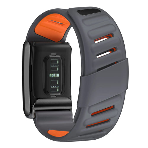 Correa deportiva compatible con Whoop 4.0 (gris oscuro/naranja)