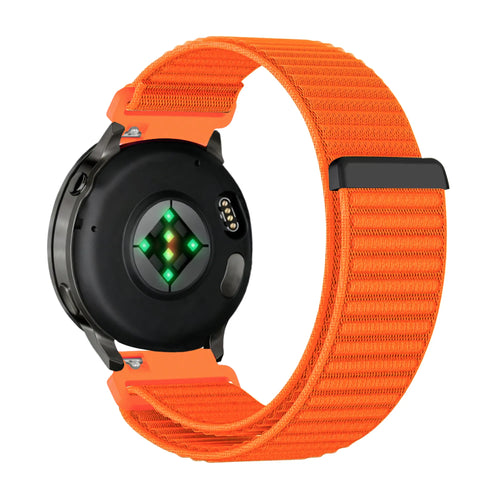 Bandz Garmin Vivoactive 4 nylon band 'Wave' (oranje)