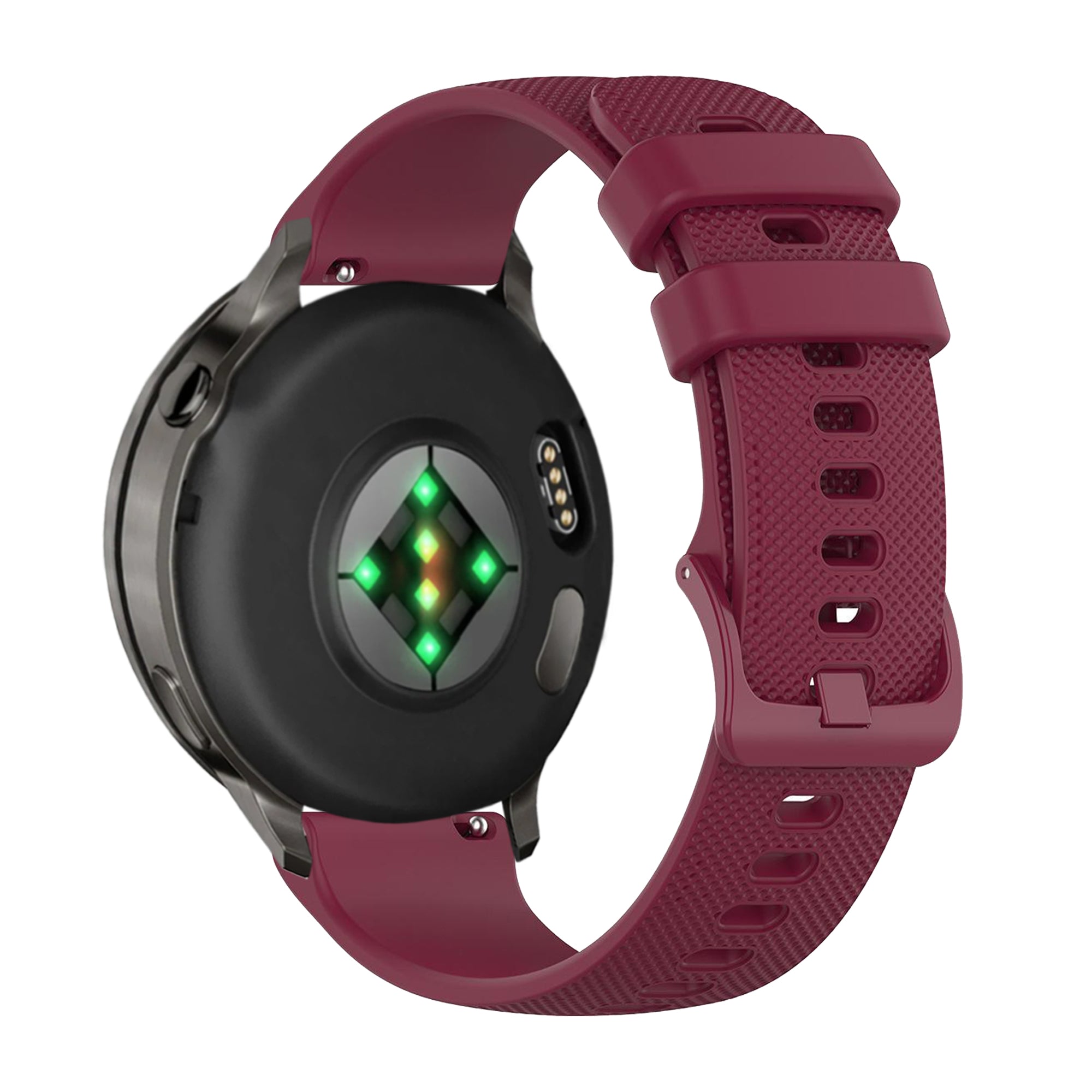 Bandz Garmin Venu 4 - 45mm Silicone Strap 'Premium' (Wine Red)