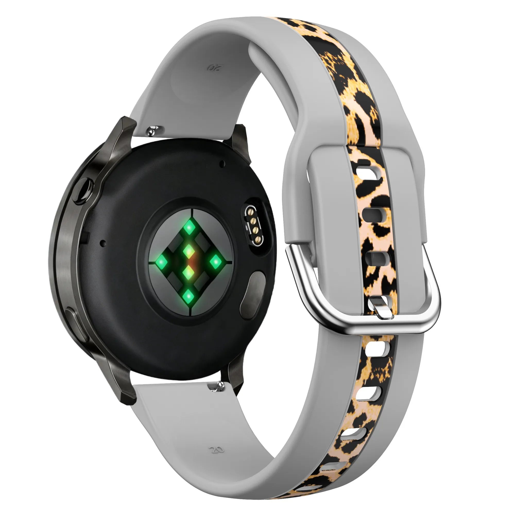 Bandz Polar Ignite Dual Leopard Armband (Hellgrau)