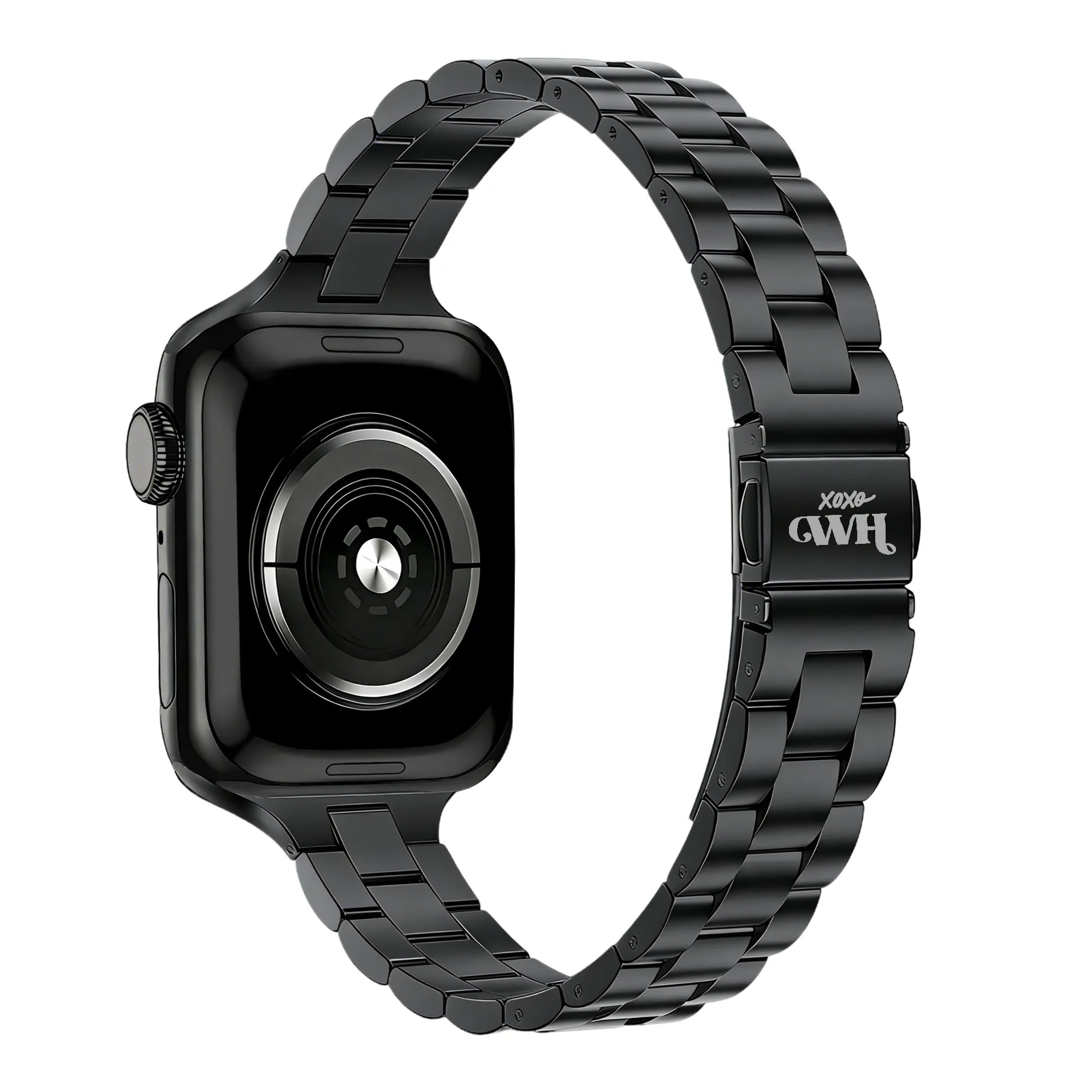 xoxo Wildhearts Apple Watch Feines Stahlarmband (Schwarz)
