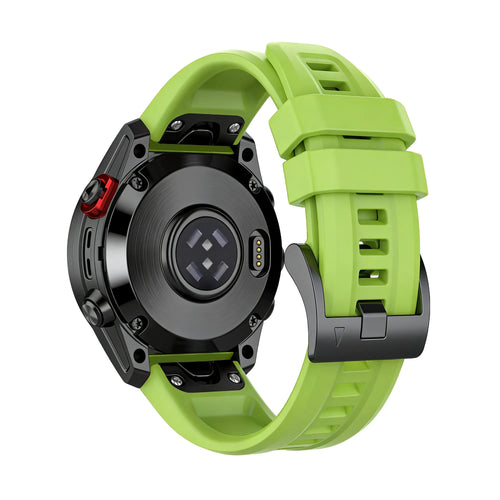 Bandz Garmin Fenix 5s / 6s Silicone Strap 'Classic' (Light Green)
