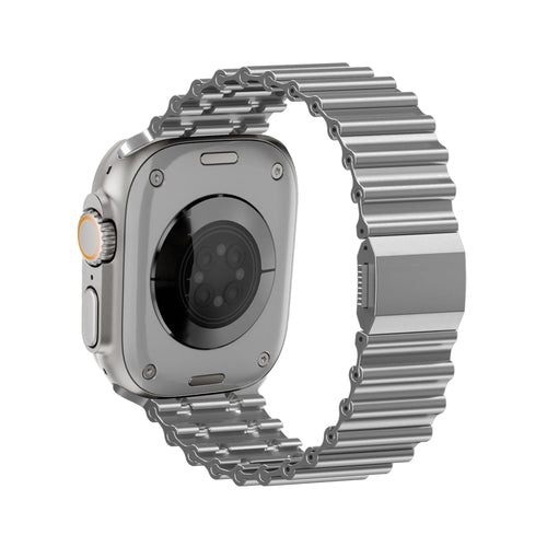 Bandz Bracelet acier 'Ocean' Apple Watch Premium (titane)
