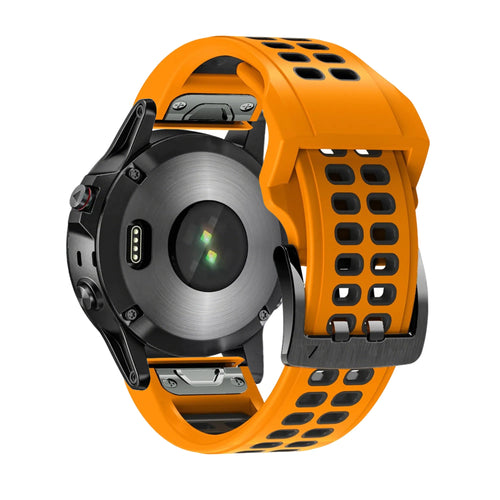 Bandz Garmin Tactix 7 Schnalle Sportarmband (Orange/Schwarz)