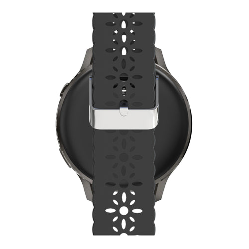 Bandz Bracelet silicone 'Lace' Garmin Forerunner 55 (noir)