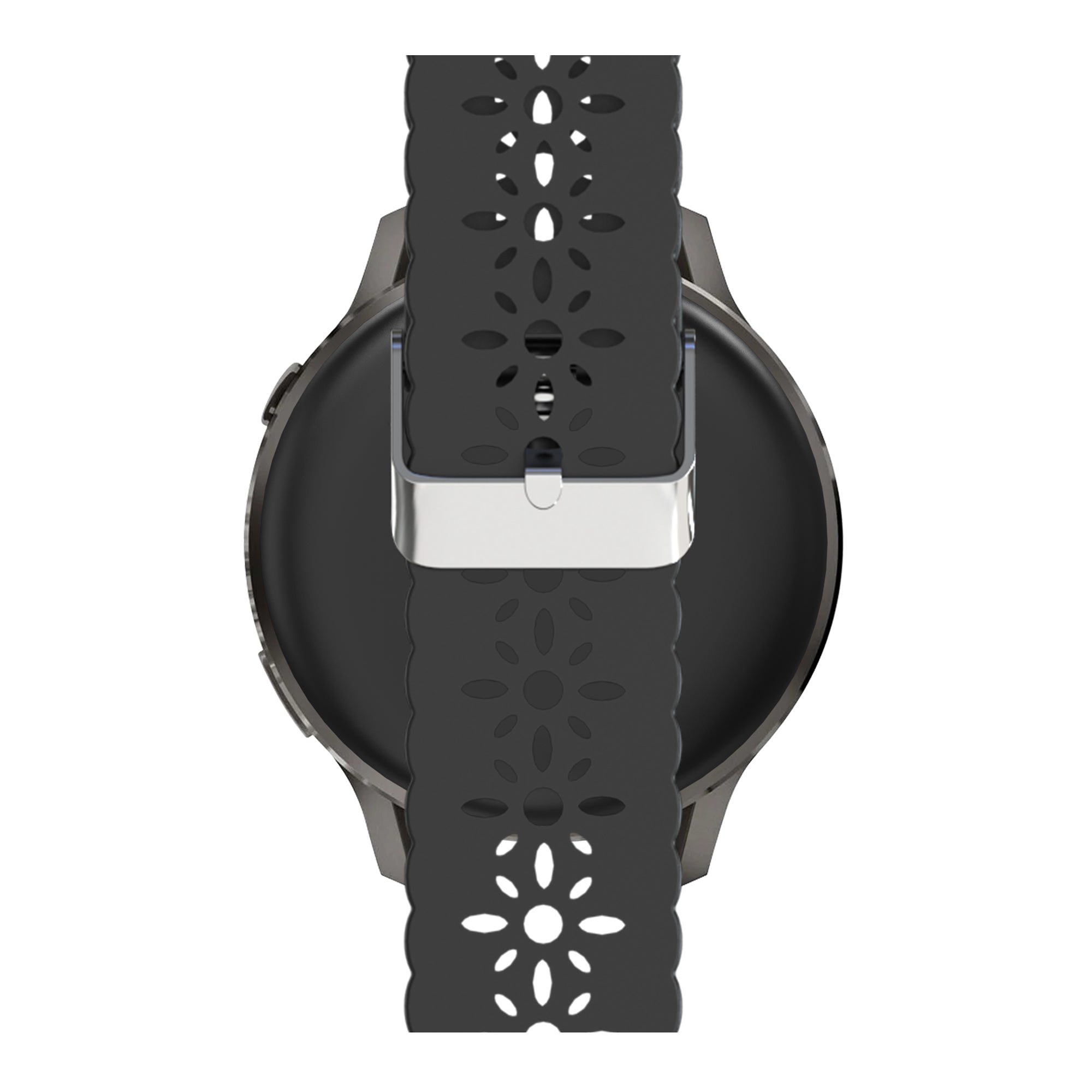 Bandz Bracelet silicone 'Lace' Garmin Forerunner 55 (noir)