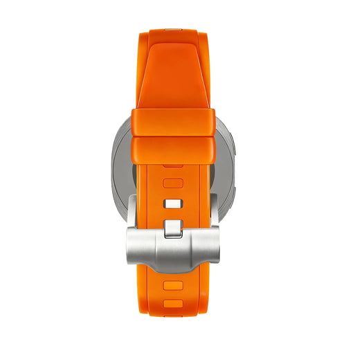 Bandz Samsung Galaxy Watch 8 Classic Silicone Strap 'Luxe Liquid' (Orange)
