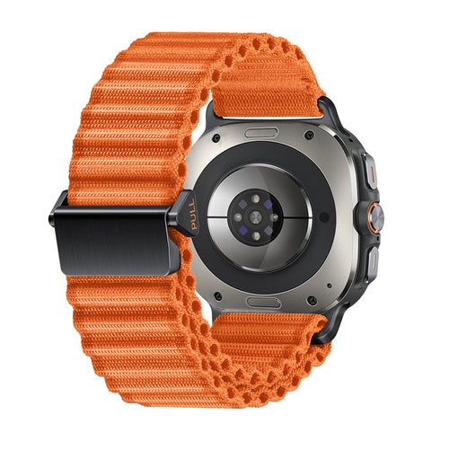 Bracelet nylon Outdoor Samsung Galaxy Watch Ultra (orange)