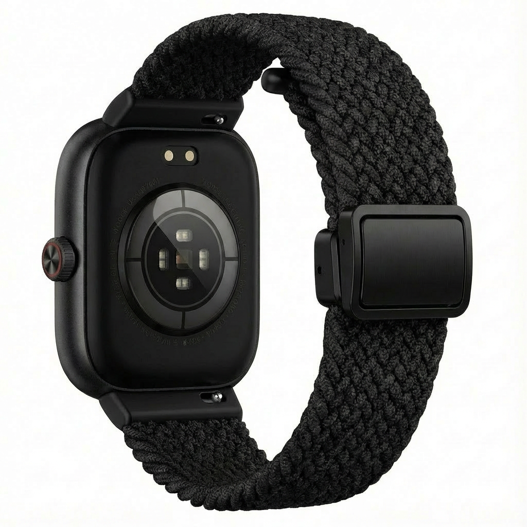 Redmi Watch 4 geflochtenes Armband mit D-Schnalle (Schwarz)