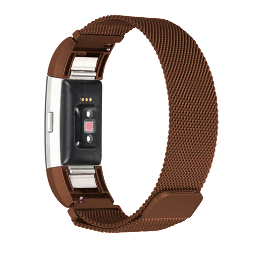 Fitbit Charge 4 Milanese band (bruin)