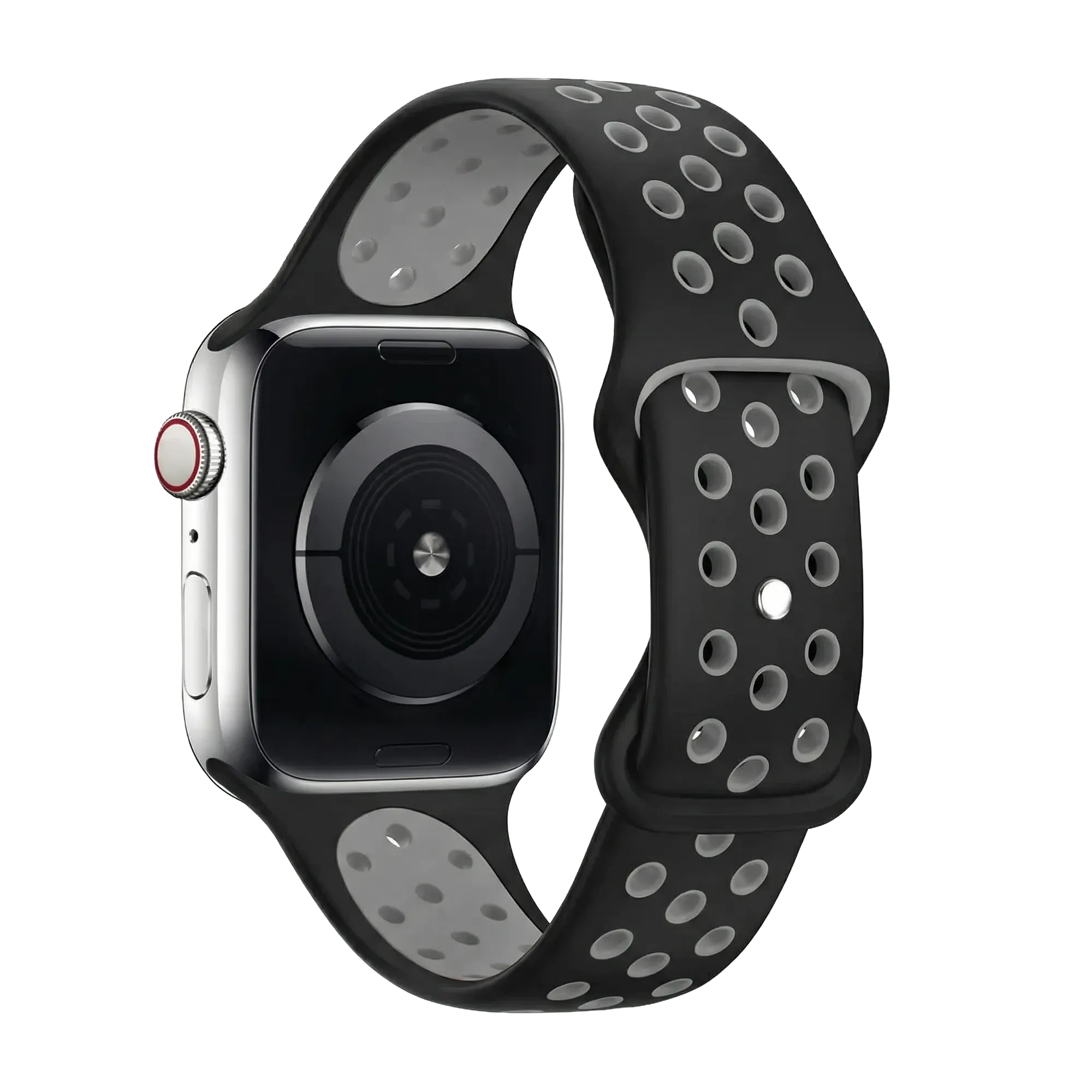 Apple Watch Armband Sport (Schwarz/Grau)
