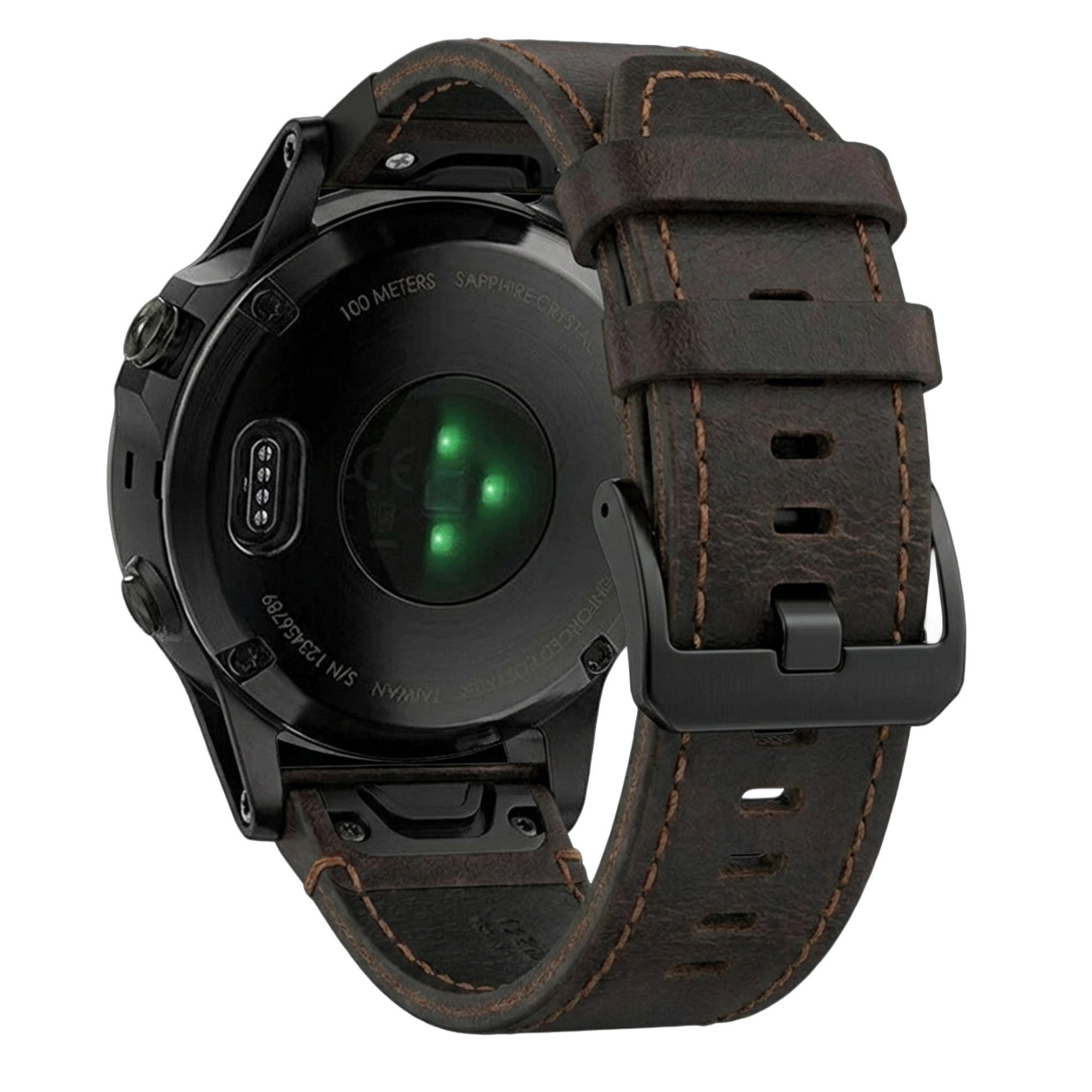 Garmin Fenix 7 Lederarmband (Dunkelbraun)
