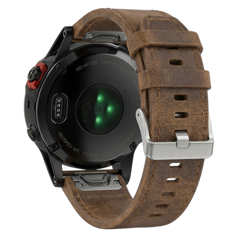 Garmin Fenix 7 Leather Strap (Brown)