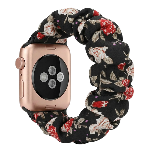 Apple Watch Scrunchie Armband (Blumen)