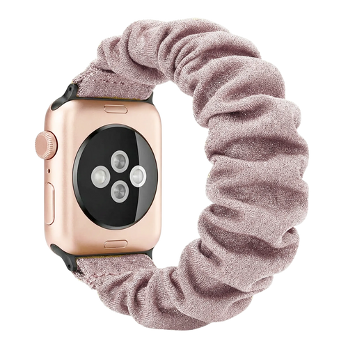 Apple Watch Scrunchie Armband (Glänzendes Rosa)