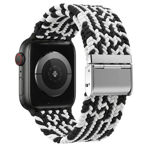 Apple Watch Braided Strap (Black/White)