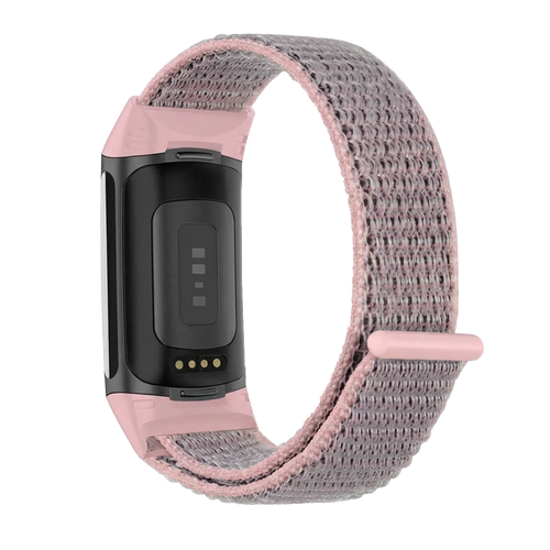 Fitbit Charge 5 Nylon Strap (Pink)