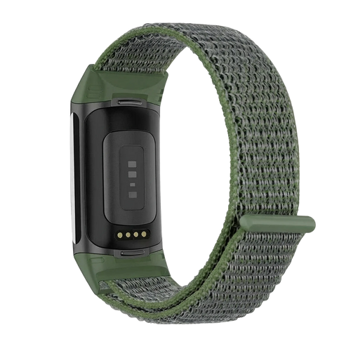 Fitbit Charge 5 Nylonarmband (Grün)