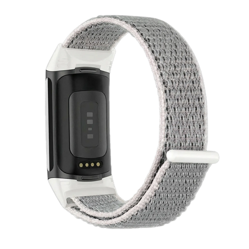 Fitbit Charge 5 nylon bandje (zeeschelp)