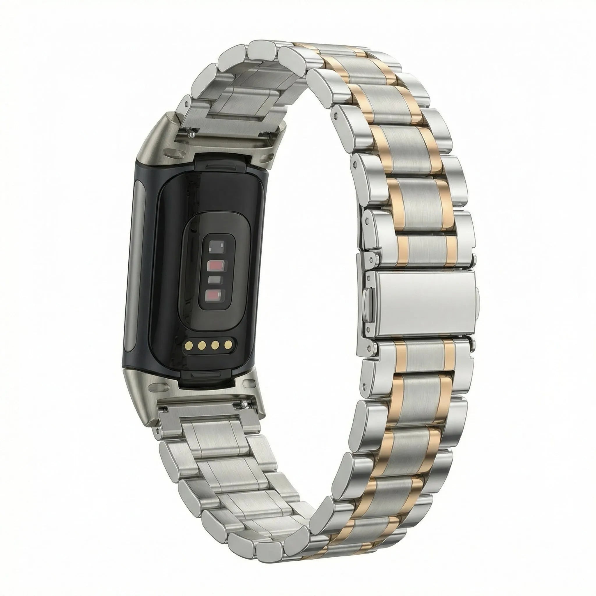 Correa metalica Fitbit Charge 6 (plateada/oro rosa)