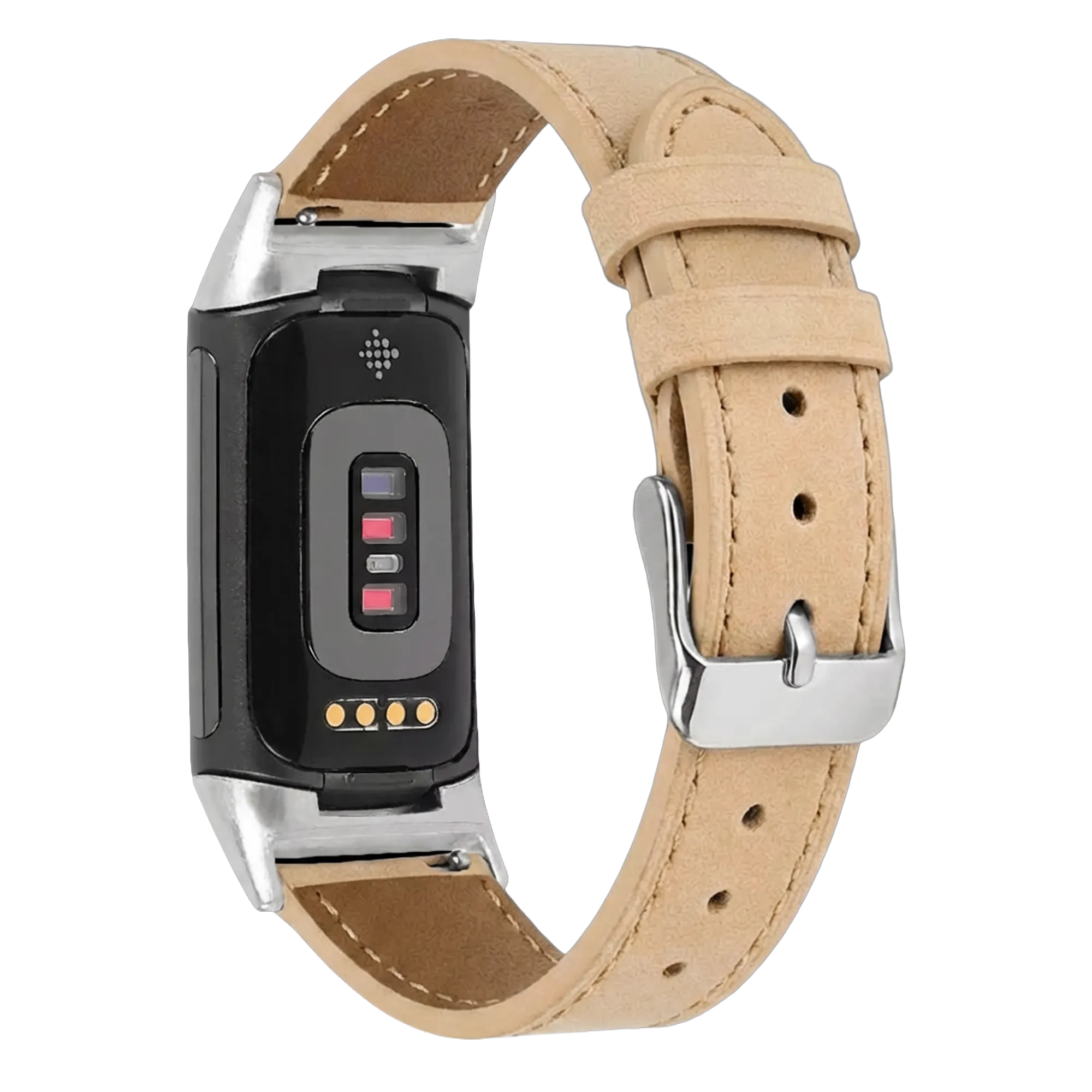 Fitbit Charge 6 Leather Strap (Apricot)