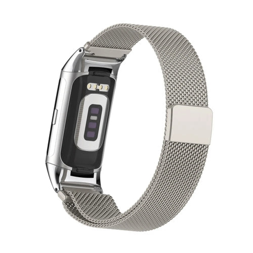 Bracelet Milanais Fitbit Charge 6 (lumière stellaire)