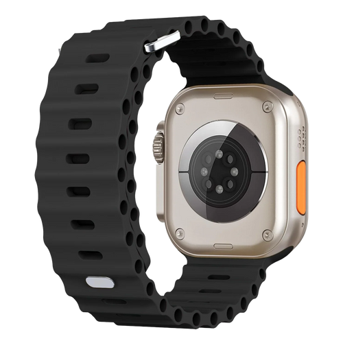 Bracelet Ocean avec fermeture à pression Apple Watch Ultra (noir)