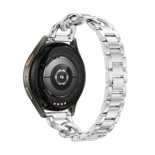 Correa cadena de acero Samsung Galaxy Watch 42mm (plata)