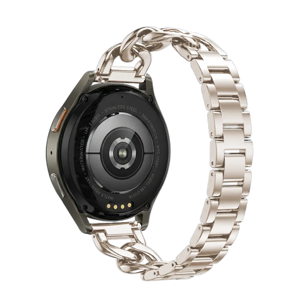 Bracelet chaîne acier Huawei Watch GT 2 42mm (lumiére stellaire)