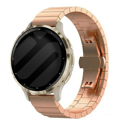 Bracelet acier Garmin Venu 3s (rose or)