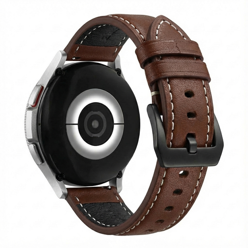 Bracelet cuir authentique universel 24mm (café)