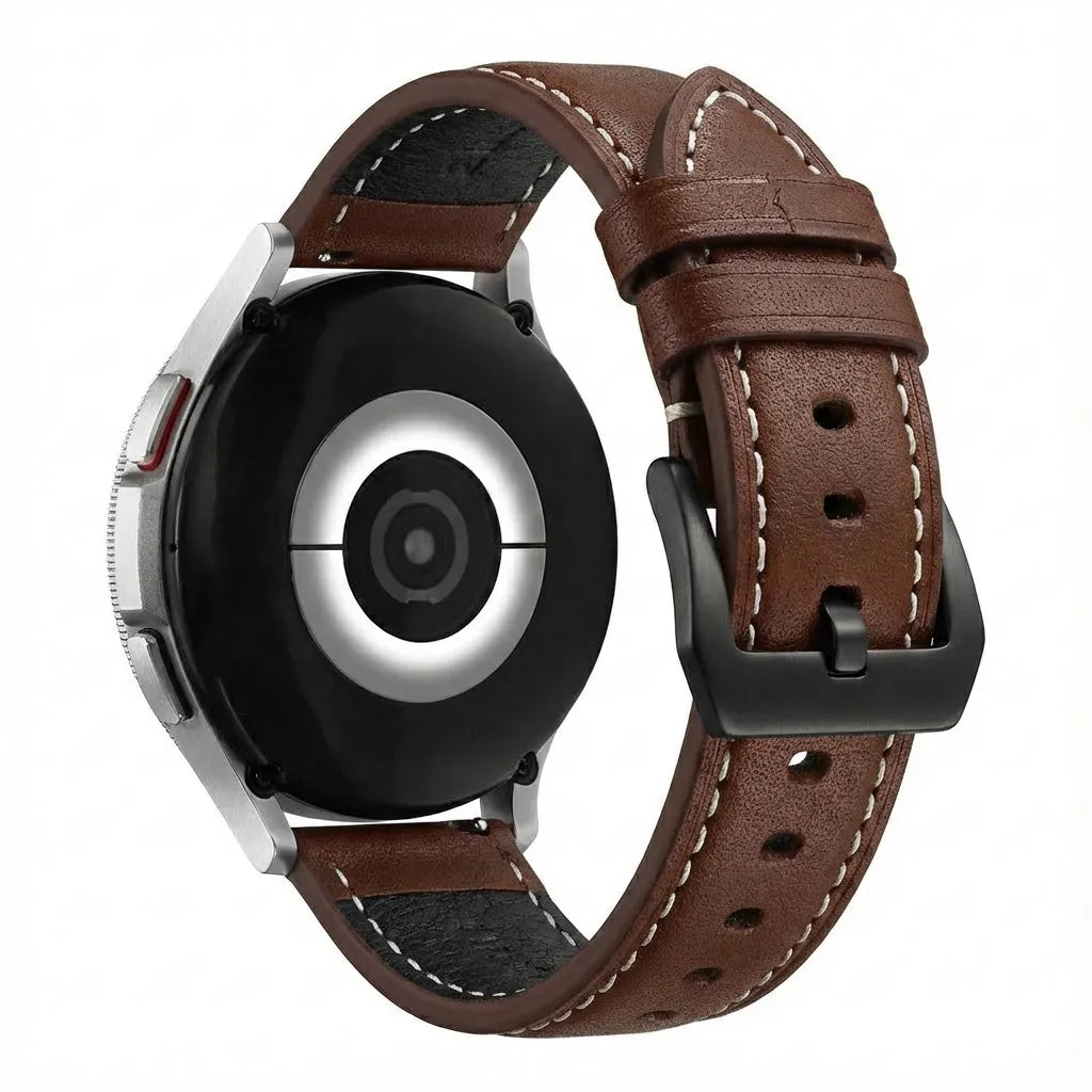 Garmin Venu X1 Leather Strap (Coffee Brown)