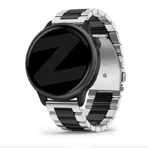 Bandz Correa acero 'Classic' Garmin Vivoactive 6 (plateado/negro)