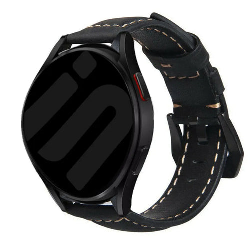Bracelet cuir Gard Pro Health Smartwatch 3 - 48mm (noir)