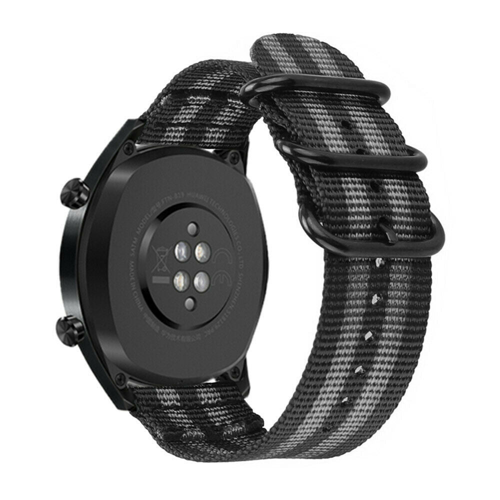 Withings Steel HR Sport Schnalle Nylonarmband (Schwarz/Grau)